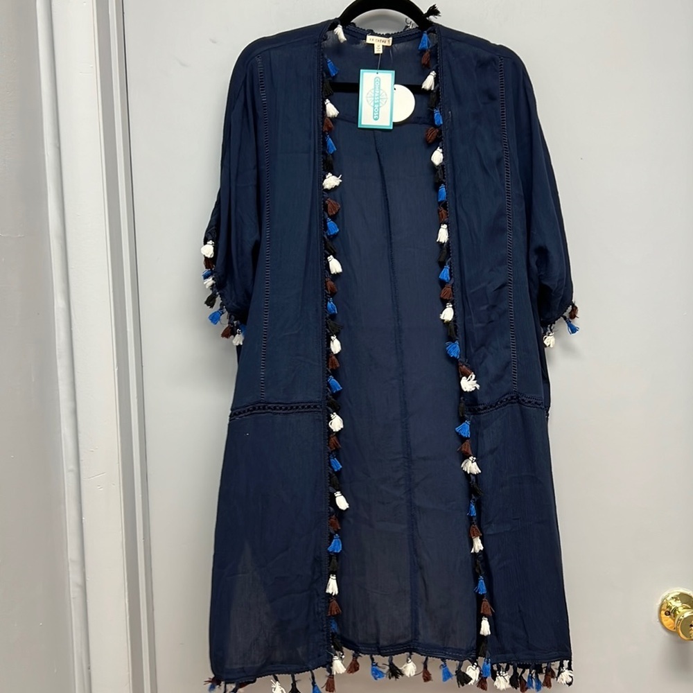 NWT EN CRÉME ‘Make a Splash’ Kimono
